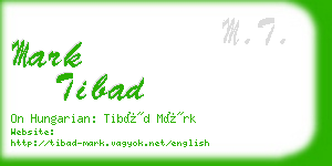 mark tibad business card